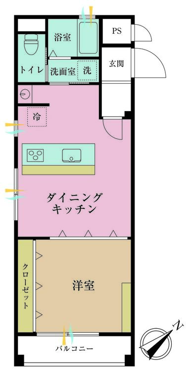 その他 1LDK、専有面積39.96m2