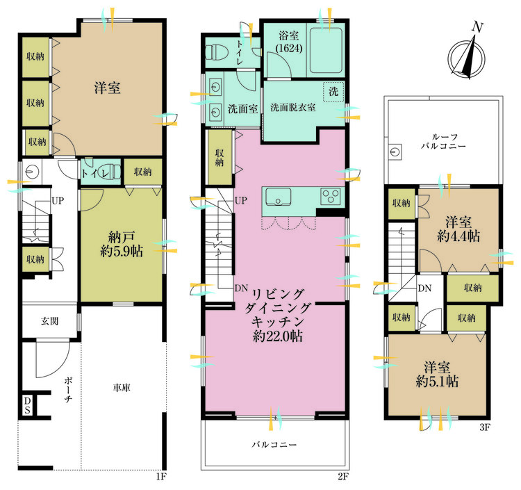 その他 4LDK、土地面積88.1m2、建物面積124.23m2