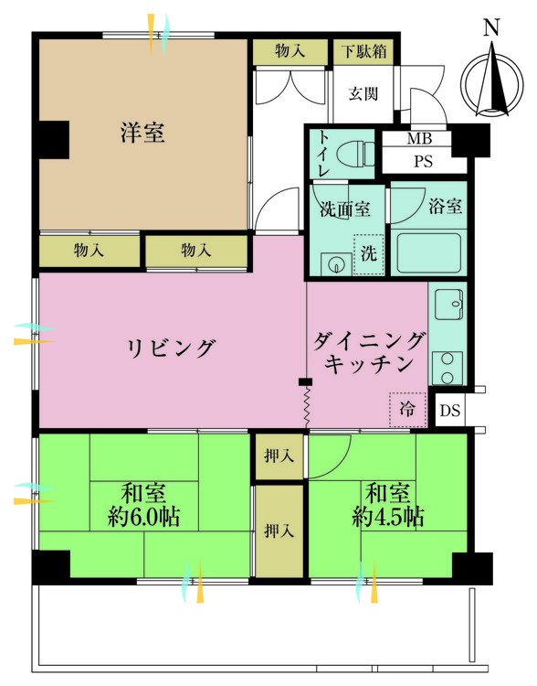 その他 3LDK、専有面積67.58m2