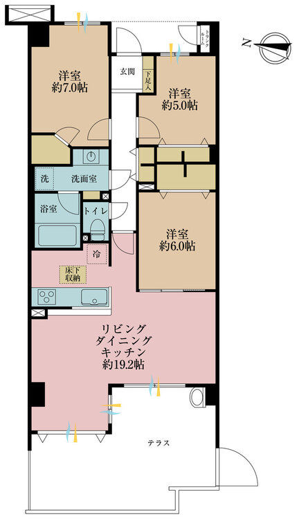 その他 3LDK、専有面積82.34m2