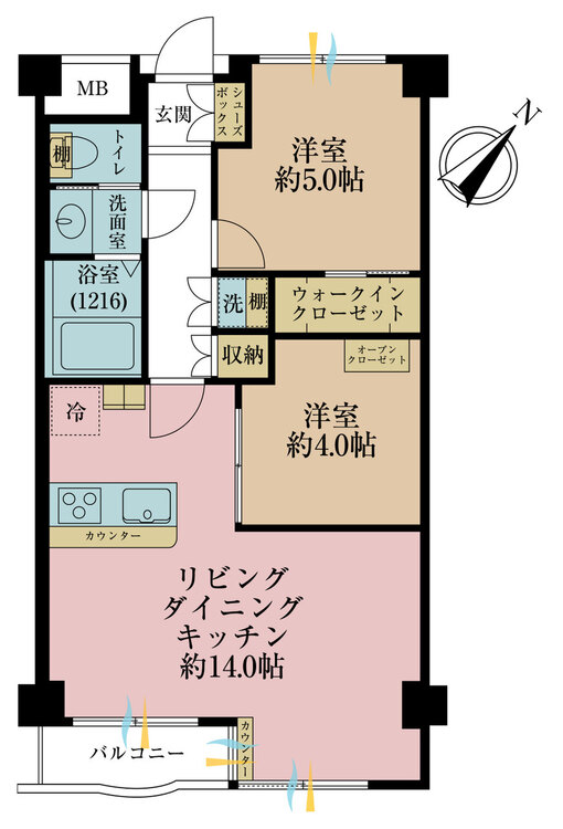 その他 2LDK、専有面積52.07m2