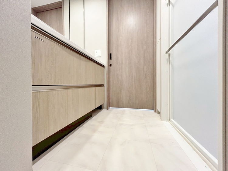 その他 十分な広さの脱衣所。