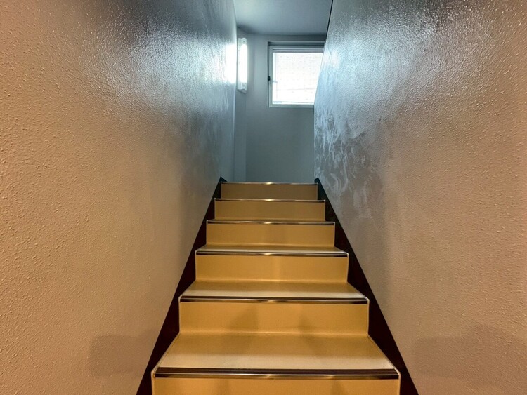 その他 共用部の階段です。明るく清潔に管理されています。