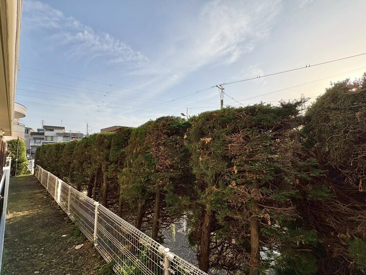 バルコニー 頬をなでる、優しい風を感じることが出来ます。