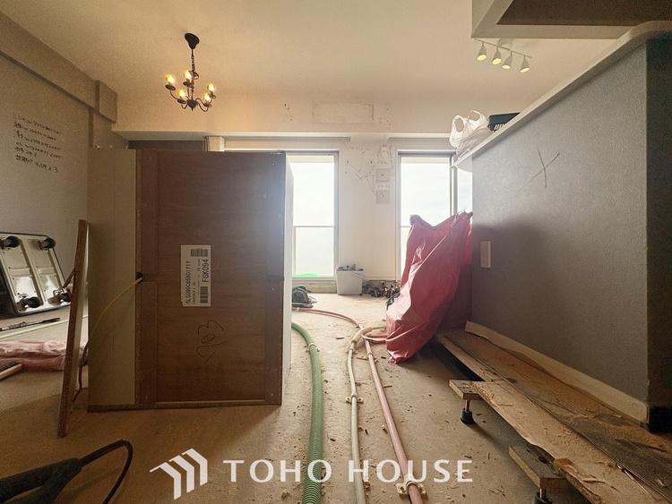 キッチン 【改装中】【KITCHEN】◆家族のおはよう◆の声を笑顔で迎えてあげられるシステムキッチン。朝ごはんが楽しみでちょっと早起きしたくなるんです。