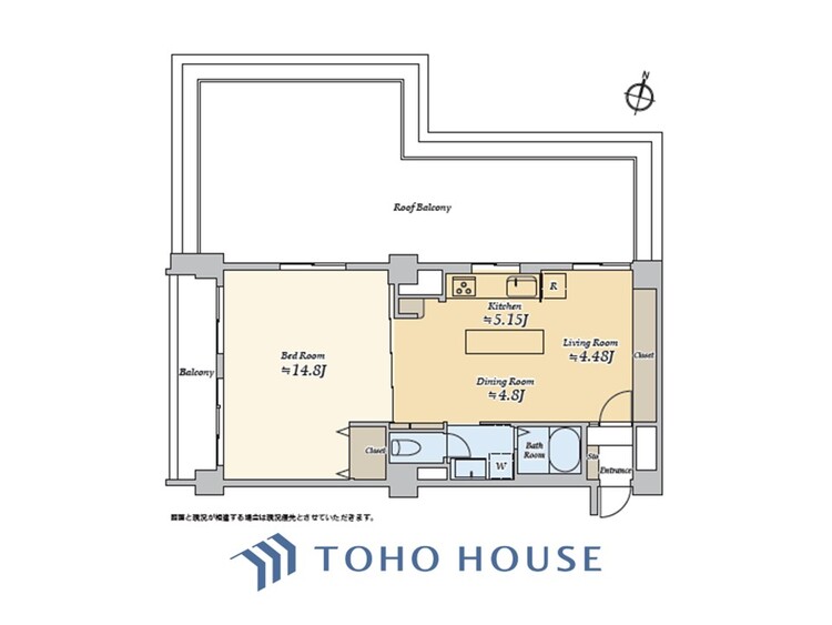 間取り 【house the light is illuminat】採光と風　家事導線も比較的良好で、風通しの良さで過ごしやすい麗(うら)らかな気分にさせてくれるリビング