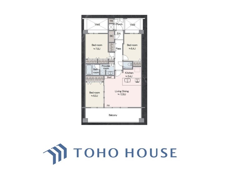 間取り 【間取り】※CG加工しています。