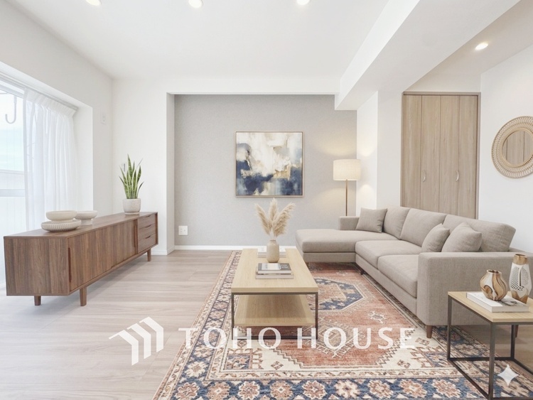 内装 【LIVING】※この画像の家具の配置には、生成AIによる加工を施しております。なお、家具や調度品は、販売価格に含まれません。