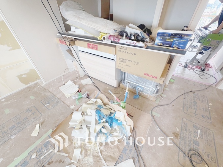 キッチン 現在改装中◆家族のおはよう◆の声を笑顔で迎えてあげられるシステムキッチン。朝ごはんが楽しみでちょっと早起きしたくなるんです。