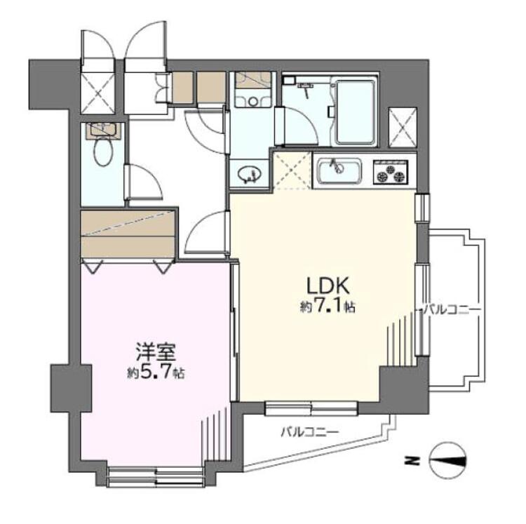 その他 1DK、専有面積38.8?、バルコニー面積4.65?