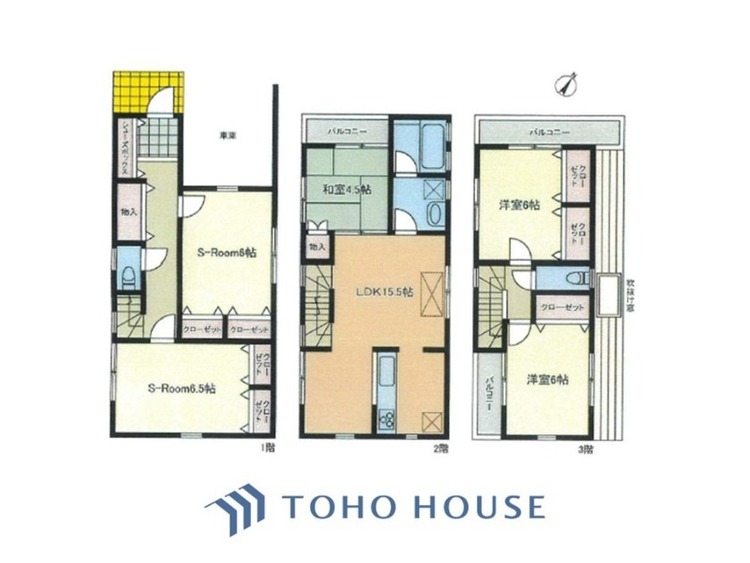 間取り テーマの統一されたこの住まいはすべてがお気に入りの空間となるでしょう