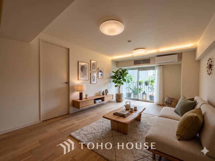 内装 【LIVING】※この画像の家具の配置には、生成AIによる加工を施しております。なお、家具や調度品は、販売価格に含まれません。