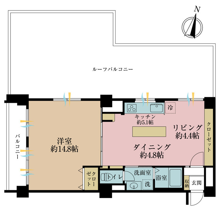 その他 1LDK、専有面積59.95m2