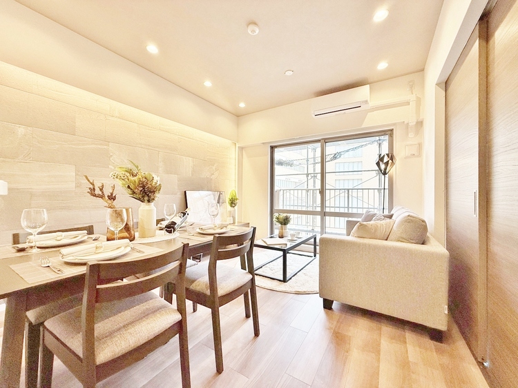 居間 豊かな居住性と、安心感を満たすクオリティが見事に調和した住空間。