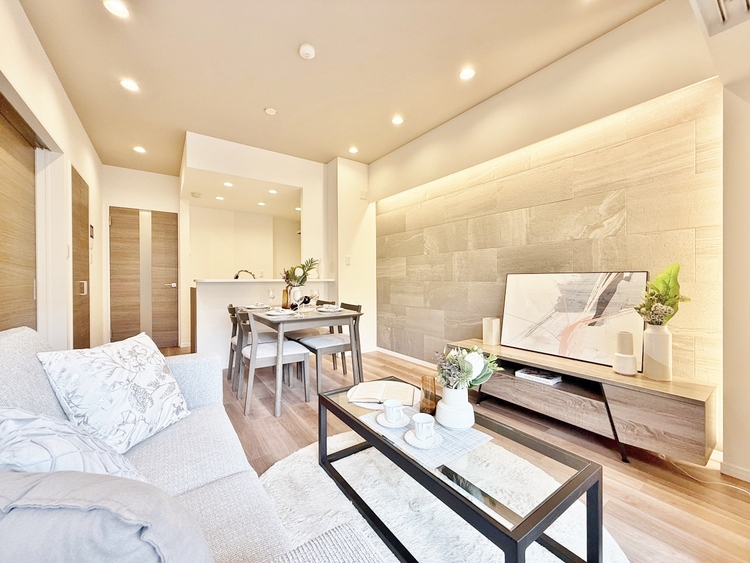 居間 ひとつひとつの空間に宿した機能性、そして美意識。