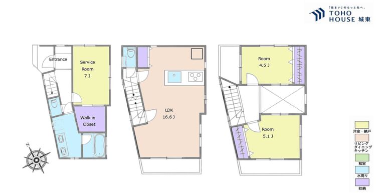 間取り ２ＳＬＤＫ、土地面積７１．９５平米、建物面積９０．１１平米