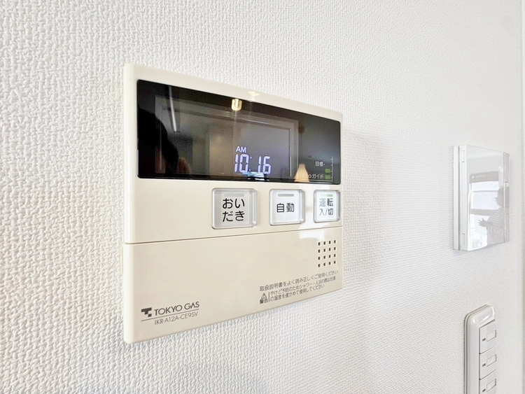 設備 見やすい画面で操作しやすい給湯パネルです。