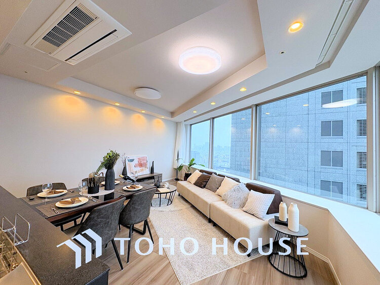 内装 家族みんなが爽やかに過ごせるように、光をたっぷり取り込んだLDK