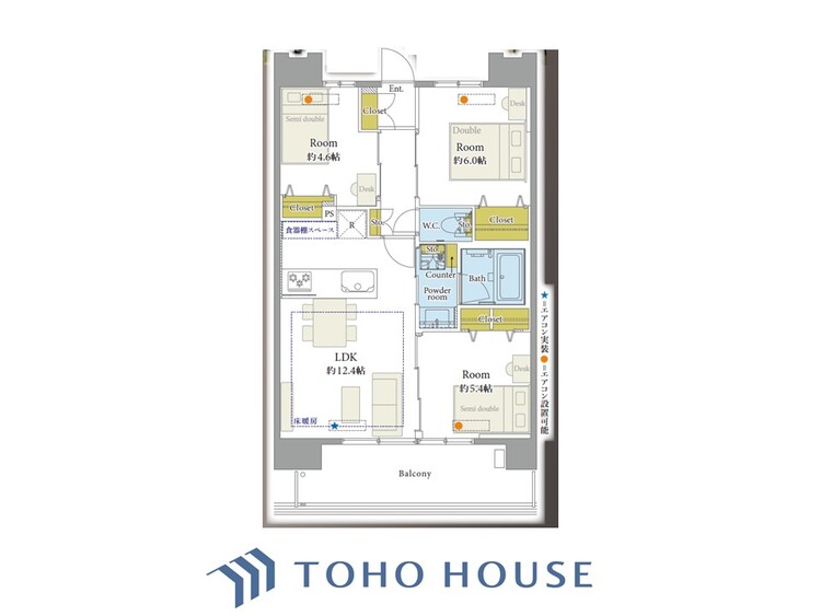 間取り ほんの少しのこだわり。ちょっとした色使いがその家がもつ雰囲気、趣（おもむき）を携え、暮らす家族や訪ねてくる友人・知人に新鮮な香りを運んできます。