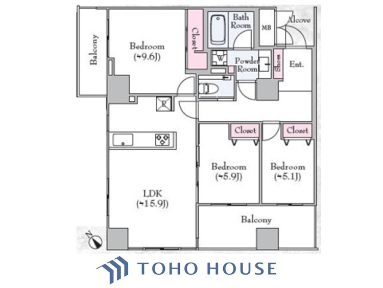 間取り 空間演出に拘り整然とセンス良く纏められた室内は最高の癒し空間でなければなりません。そこで暮らす方々のことを考え抜き、そして造りこんだ空間は極上の癒しを提供してくれます。
