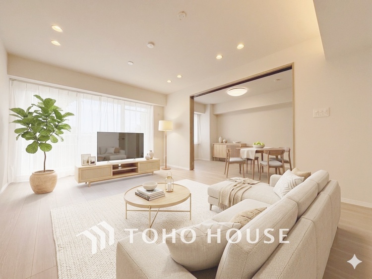 内装 【LIVING】※この画像の家具の配置には、生成AIによる加工を施しております。なお、家具や調度品は、販売価格に含まれません。