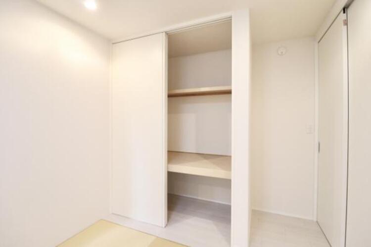 収納 各部屋に収納が充実しており、整理整頓がしやすい設計です。