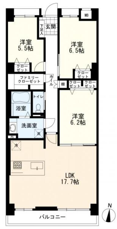 間取り ３ＬＤＫ