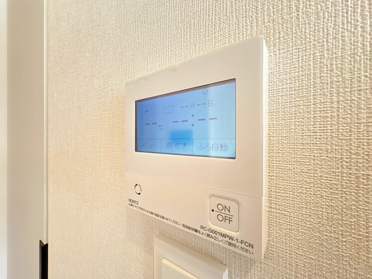設備 見やすい画面で操作しやすい給湯パネルです。