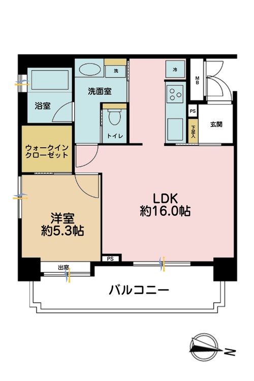 その他 1LDK、専有面積50.27m2
