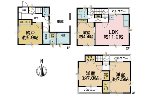 中原区上小田中５丁目中古戸建の物件画像