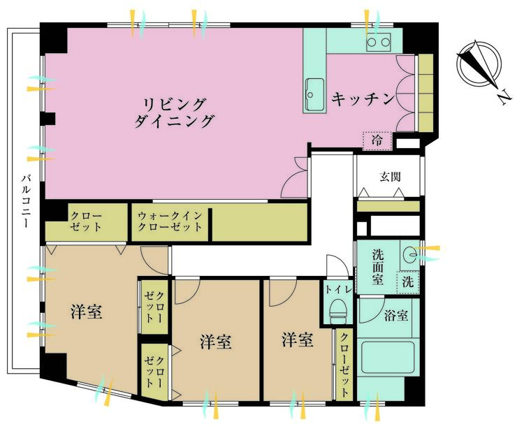 その他 3LDK、専有面積110.8m2