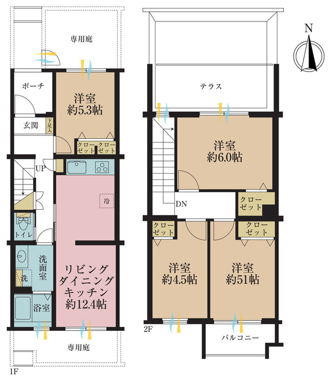 その他 4LDK、専有面積83.76m2、バルコニー面積2.1m2