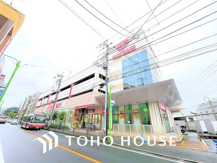 周辺 スーパー三和 百合ヶ丘店食品館　距離1300ｍ