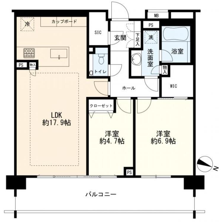 間取り 間取図　２ＬＤＫ