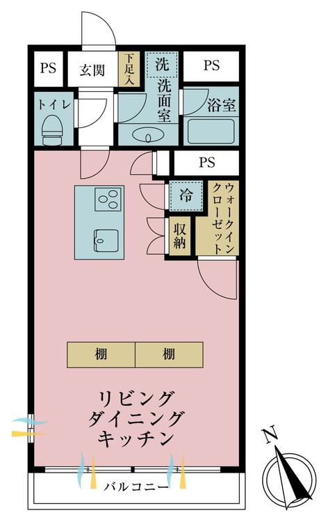 その他 専有面積47.78m2、バルコニー面積5.37m2