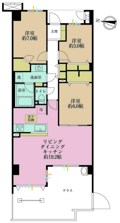 その他 3LDK、専有面積82.34m2