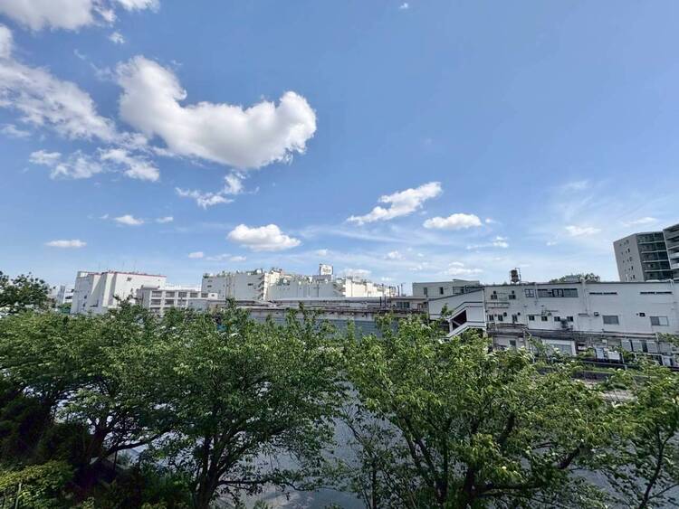 バルコニー 頬をなでる、優しい風を感じることが出来ます。