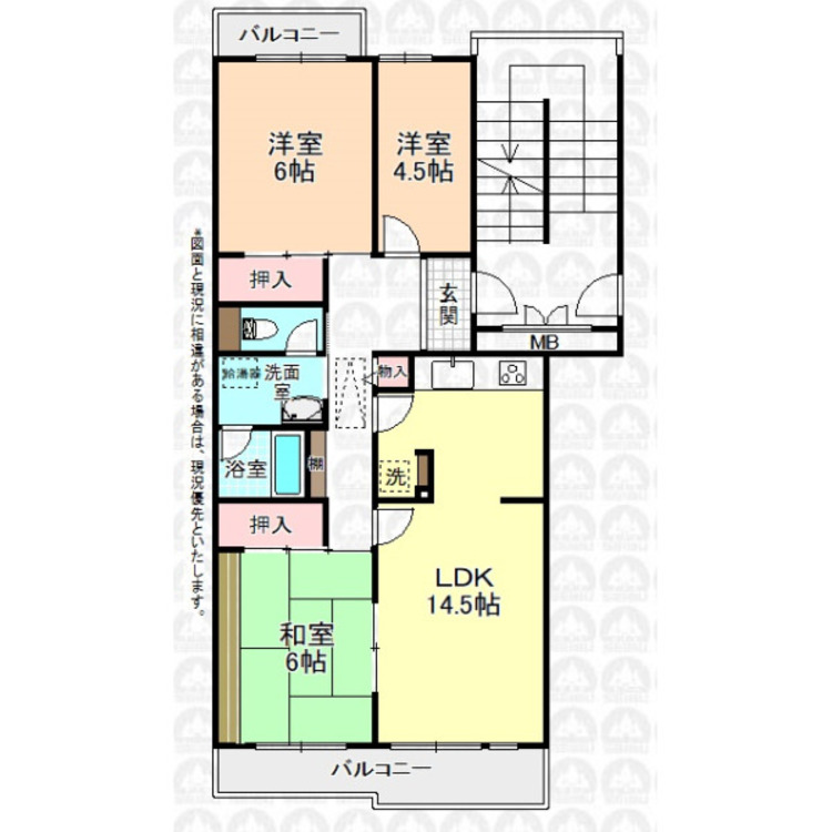間取り 収納豊富な3LDKの間取りです！