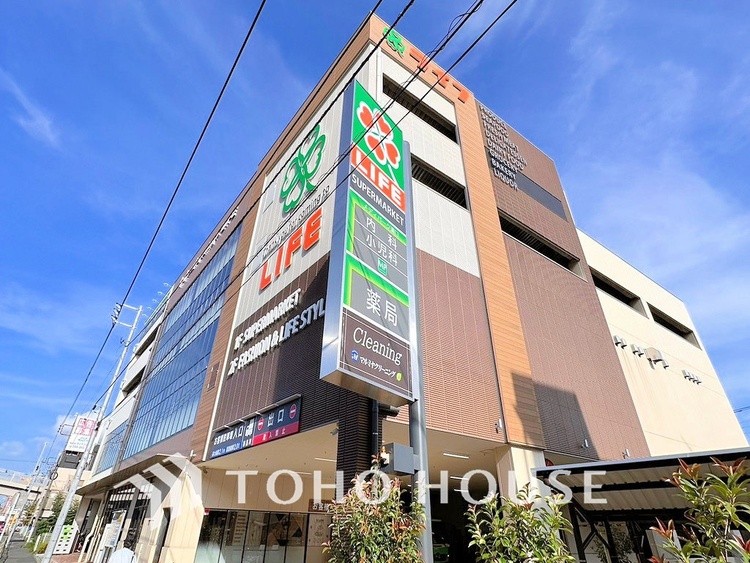 周辺 ライフ溝口店　距離500ｍ