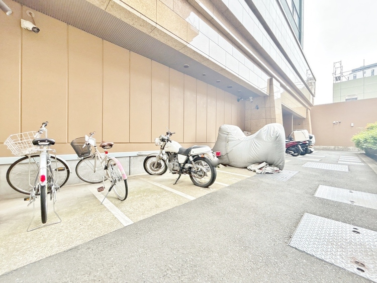 設備 整理整頓された駐輪場で、管理体制の良好さがうかがえます。