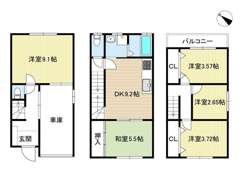 南市岡１丁目　中古戸建の物件画像