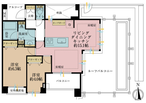 Ｄ‘クラディア中野桃園の物件画像