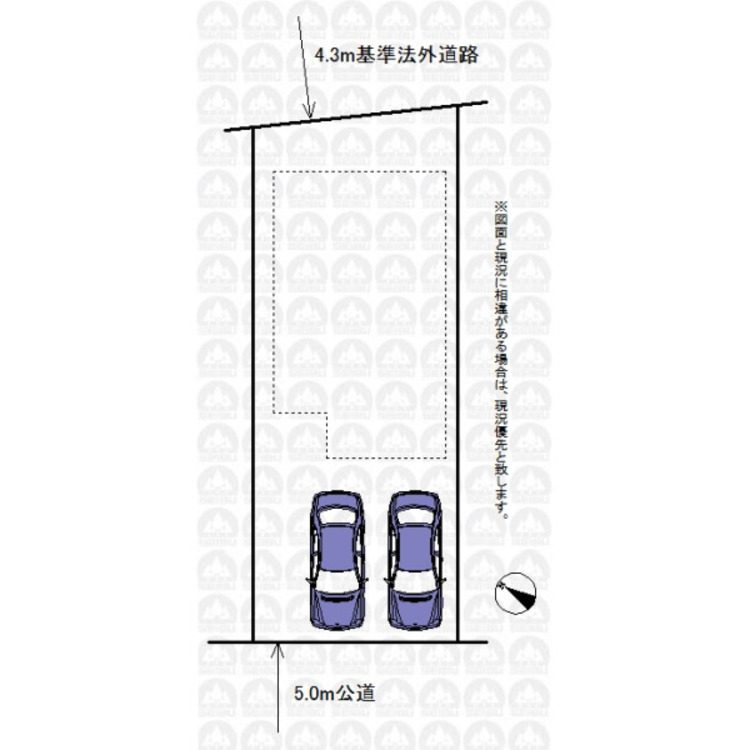 地図 実測図ではございません