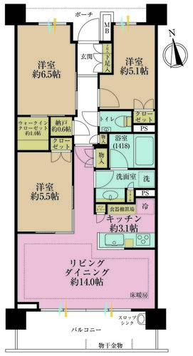 パークホームズ横濱妙蓮寺ザヒルトップの物件画像