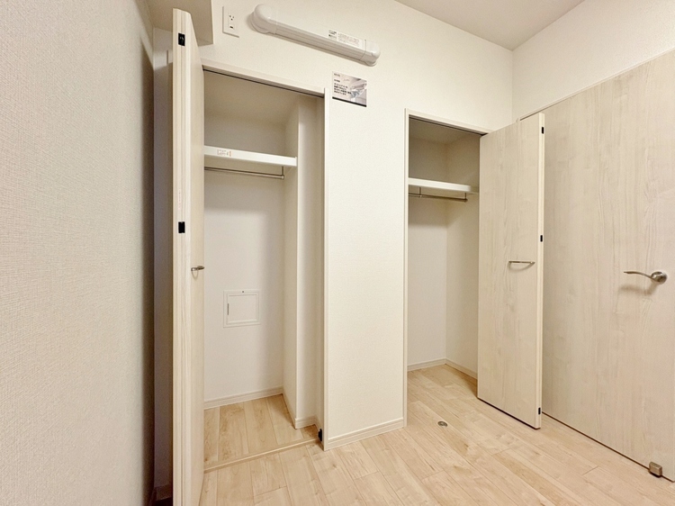 収納 居室にはクローゼットがあり、荷物もスッキリ収納して快適にお過ごしいただけます。