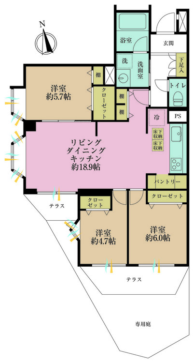 その他 3LDK、専有面積78.87m2