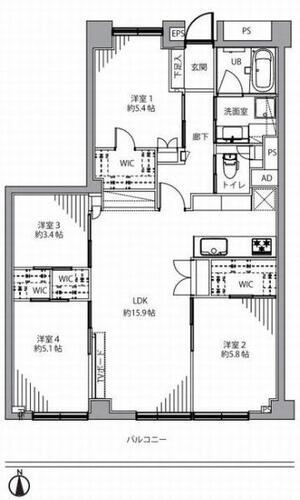 日商岩井大岡山第２マンションＢ棟の物件画像