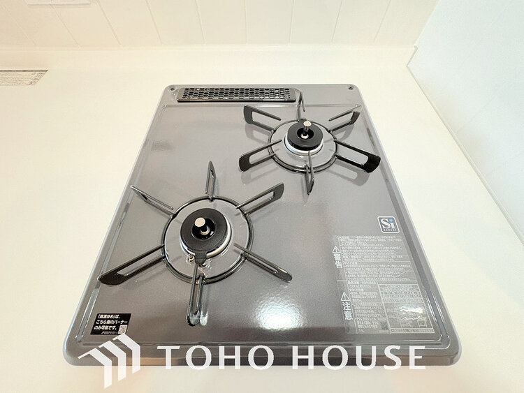 その他 2口ガスコンロで効率よくお料理できますね