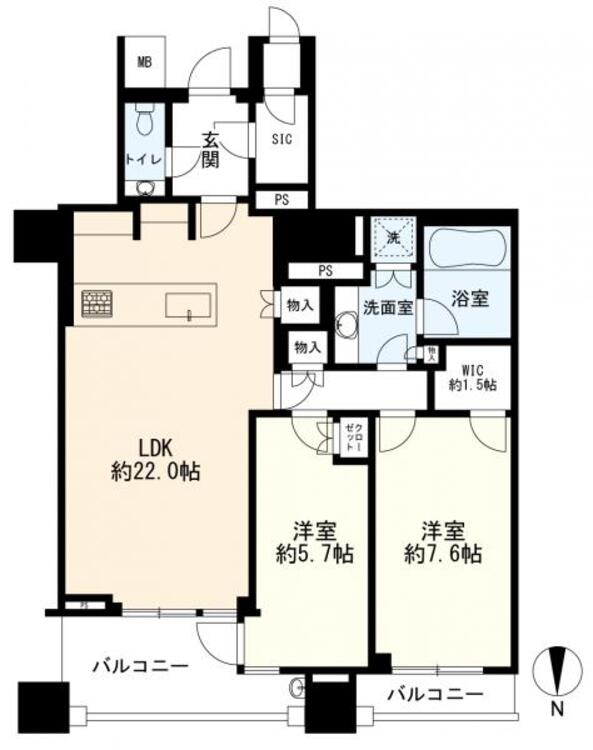 間取り ２ＬＤＫ