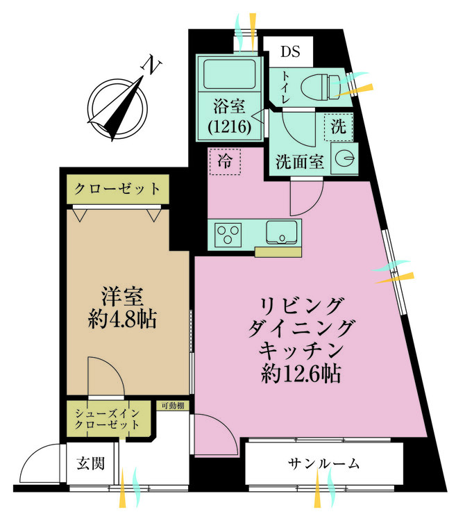 その他 1LDK、専有面積49m2